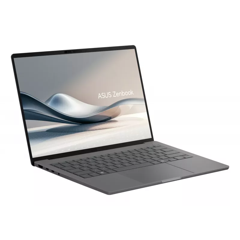 ASUS Zenbook A14 UX3407QA-QD343X Snapdragon X1-26-100 klēpjdators 35,6 cm (14 collas) WUXGA 32 GB LPDDR5x-SDRAM 1 TB SSD Wi-Fi 6E (802.11ax) Windows 11 Pro pelēks