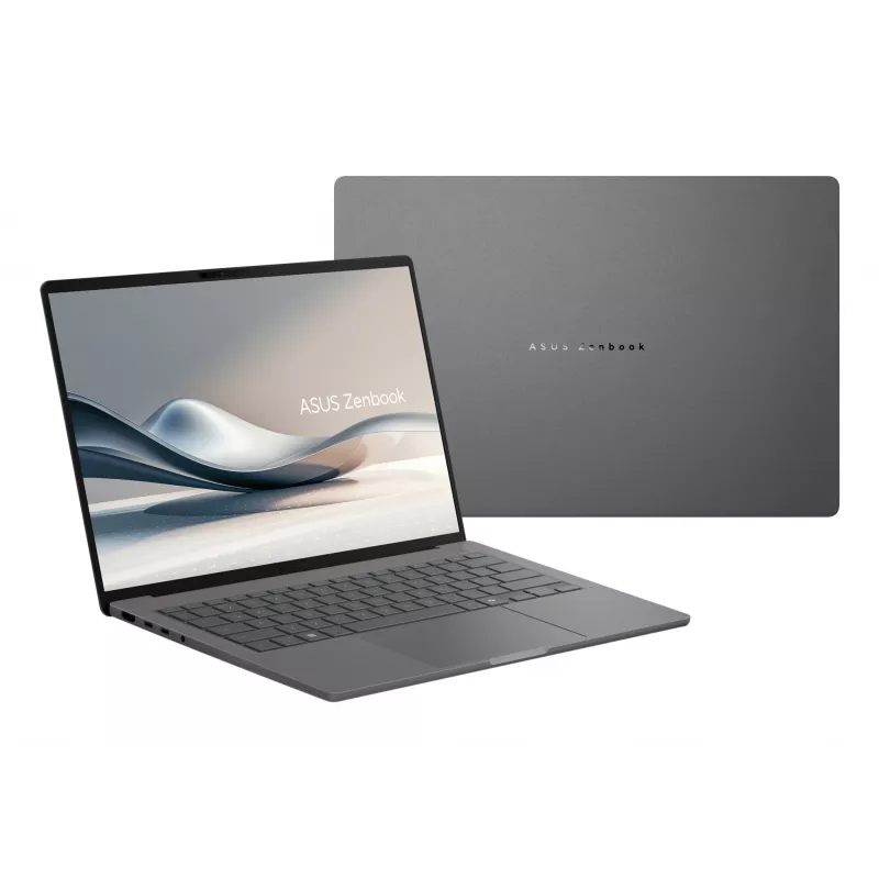 ASUS Zenbook A14 UX3407QA-QD343X Snapdragon X1-26-100 klēpjdators 35,6 cm (14 collas) WUXGA 32 GB LPDDR5x-SDRAM 1 TB SSD Wi-Fi 6E (802.11ax) Windows 11 Pro pelēks