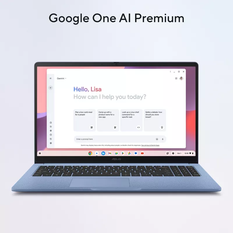 ASUS Chromebook CB1505CTA-S70197-CBE Intel® N N150 39.6 cm (15.6 collas) Full HD 8 GB LPDDR5-SDRAM 64 GB eMMC Wi-Fi 6 (802.11ax) ChromeOS US International pelēks