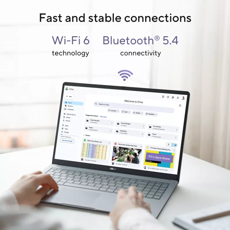 ASUS Chromebook CB1505CTA-S70197-CBE Intel® N N150 39.6 cm (15.6 collas) Full HD 8 GB LPDDR5-SDRAM 64 GB eMMC Wi-Fi 6 (802.11ax) ChromeOS US International pelēks