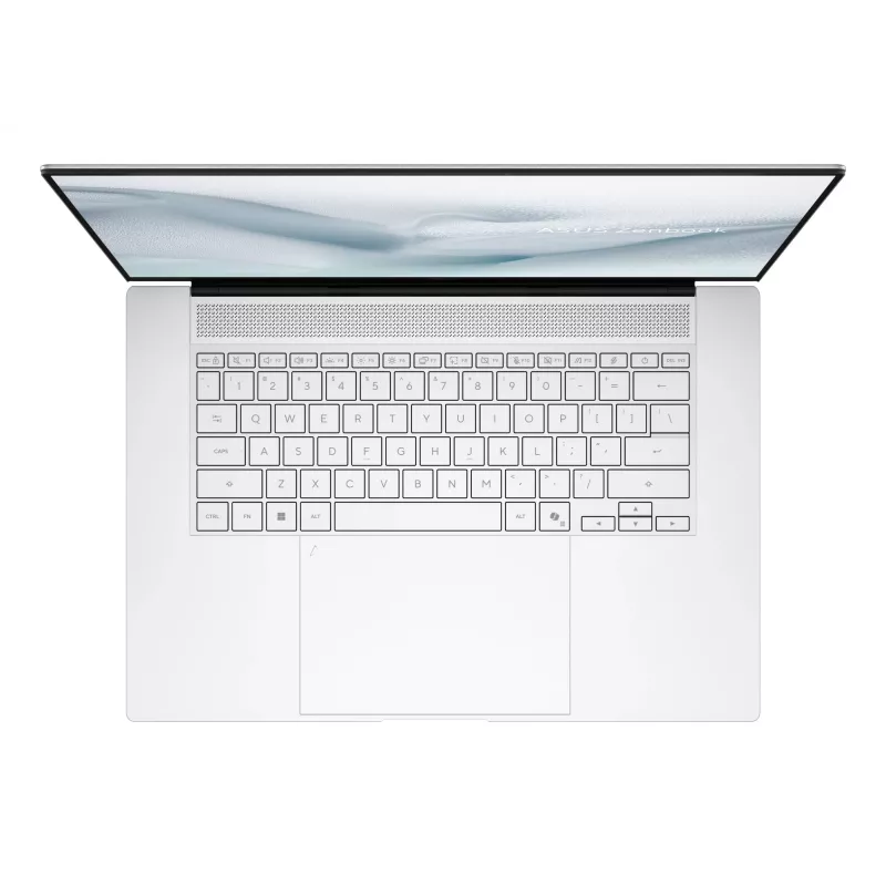 ASUS Zenbook S16 UM5606GA-SR334W Copilot+ PC AMD Ryzen AI 9 465 Klēpjdators 40,6 cm (16 collas) Skārienjūtīgs 3K 32 GB LPDDR5x-SDRAM 1 TB SSD Wi-Fi 7 (802.11be) Windows 11 Home Baltā krāsā