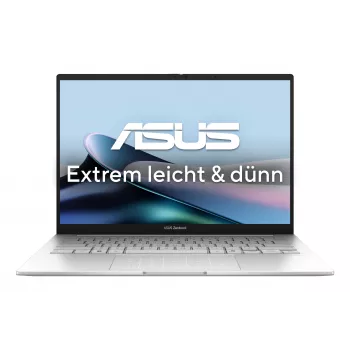 ASUS Zenbook 14 OLED UX3405CA-QD1302W Intel Core Ultra 7 255H klēpjdators 35.6 cm (14 collas) WUXGA 16 GB LPDDR5x-SDRAM 1 TB SSD Wi-Fi 7 (802.11be) Windows 11 Home vācu sudraba