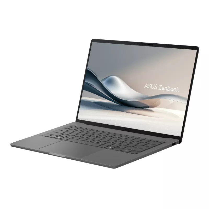ASUS Zenbook A14 UX3407QA-QD496W Copilot+ PC Snapdragon X1-26-100 Klēpjdators 35.6 cm (14 collas) WUXGA 32 GB LPDDR5x-SDRAM 1 TB SSD Wi-Fi 6E (802.11ax) Windows 11 Home German pelēka