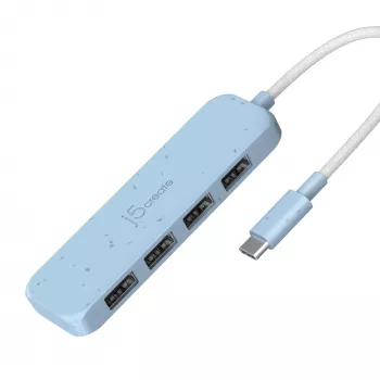 j5create videi draudzīgs USB-C uz 4 portu Type-A Gen 2 centrmezgls