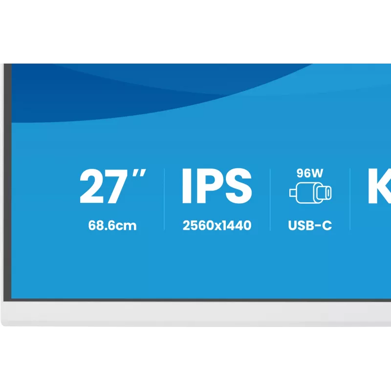 iiyama ProLite XB2797QSNP-W1 27 collu IPS LCD datora monitors 68,6 cm (27 collas) 2560 x 1440 pikseļi Quad HD Balts