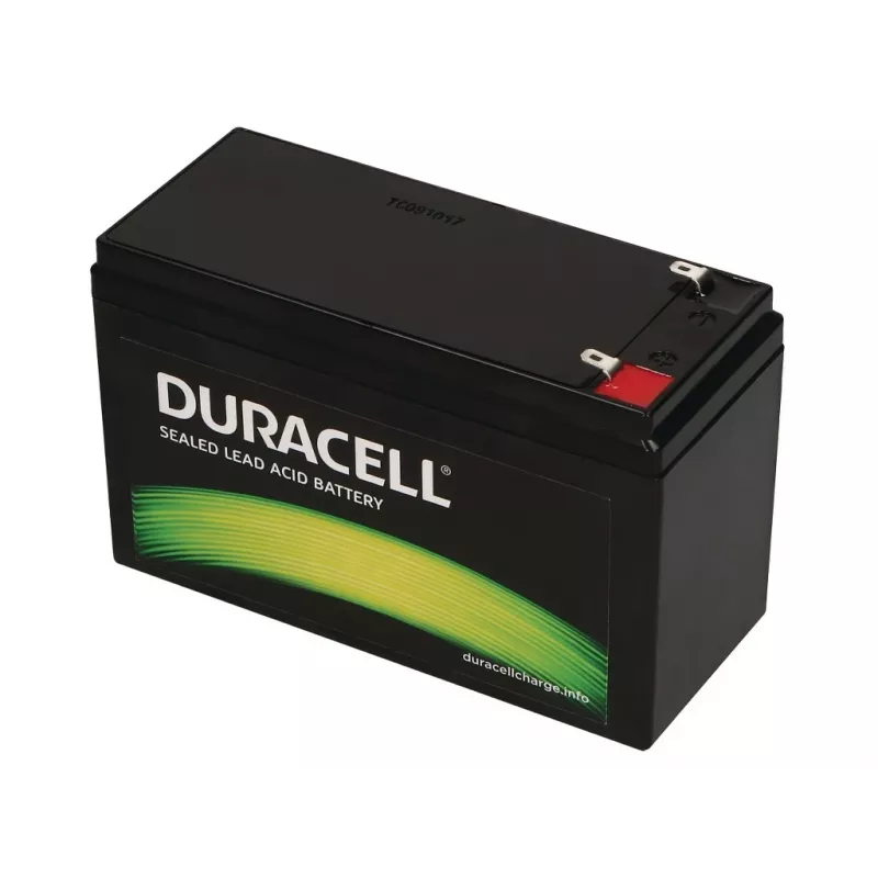 Duracell 12V 7Ah VRLA akumulators, hermētisks svina-skābes (VRLA), 12 V, 7 Ah, 84 Wh, melns, 2,02 kg