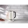 KitchenAid 5KEK1701EPL elektriskā tējkanna 1,7 L 2400 W melna, nerūsējošā tērauda, balta