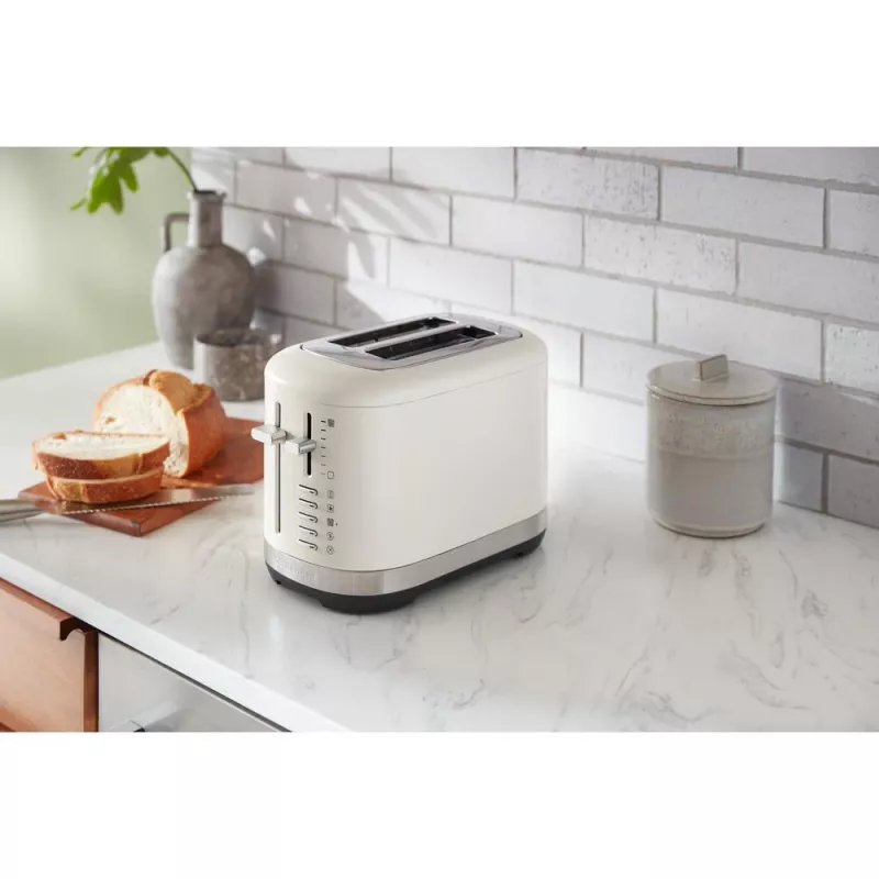 KitchenAid 859711684260 tosteris 7 2 gab. 980 W Melns, Nerūsējošais tērauds, Balts