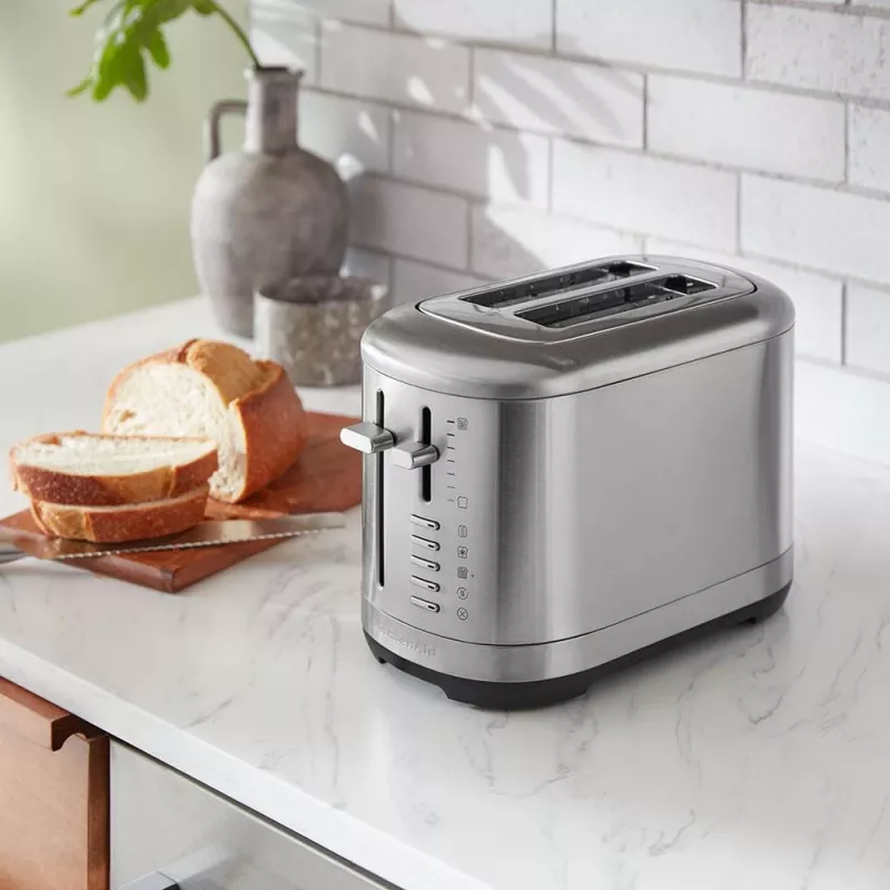 KitchenAid 5KMT2109ESX 7 2 šķēles 980 W Melns, Nerūsējošais tērauds