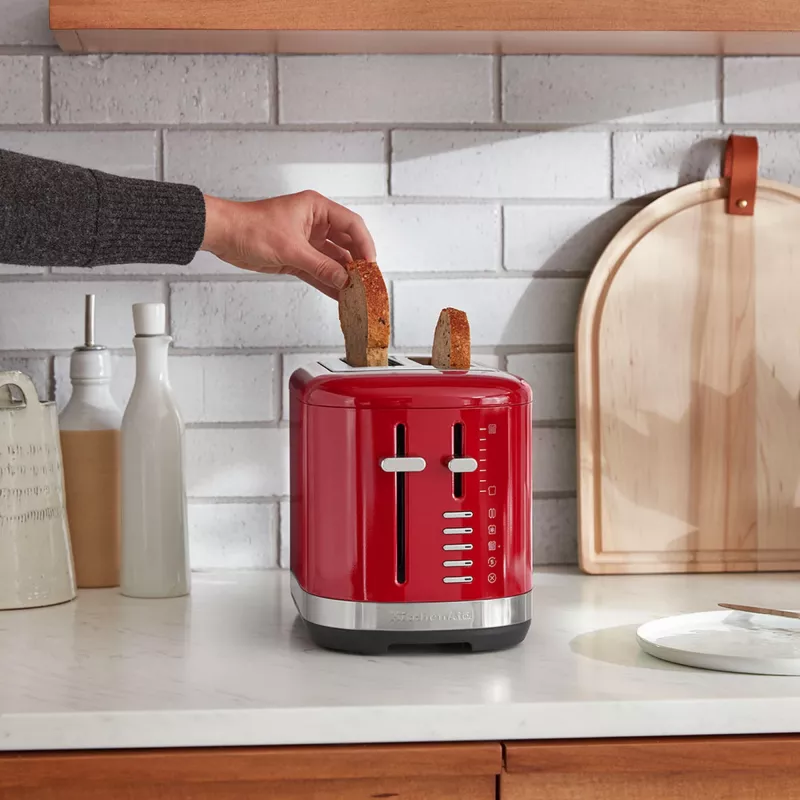 KitchenAid 5KMT2109EER 7 2 gab. 980 W Melns, Sarkans, Nerūsējošais tērauds