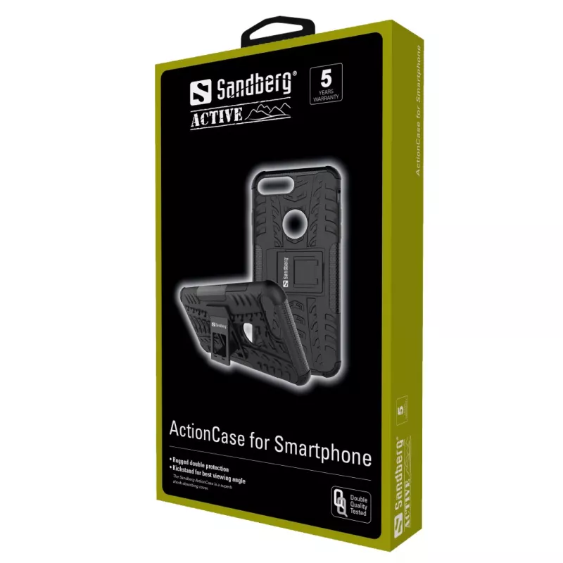 Sandberg ActionCase for iPhone X/XS, vāciņš, Apple, iPhone X, Melns