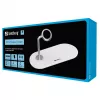 Sandberg 3in1 bezvadu lādētājs, iekštelpām, USB, bezvadu uzlāde, 0,8 m, sudrabains, balts