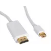 Sandberg MiniDP 1.2 > HDMI 4K 2m, 2 m, Mini DisplayPort, HDMI, vīrišķais, vīrišķais, balts