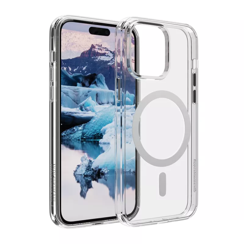 dbramante1928 Iceland Pro MagSafe Saderīga - iPhone 15 Pro, Vāciņš, Apple, iPhone 15 Pro, Caurspīdīgs, Balts