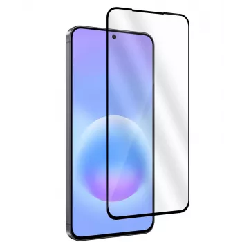 eSTUFF Samsung Galaxy A57 ekrāna aizsargs. Pilna pārklājuma rūdītais stikls. Titan Shield 1 gab.