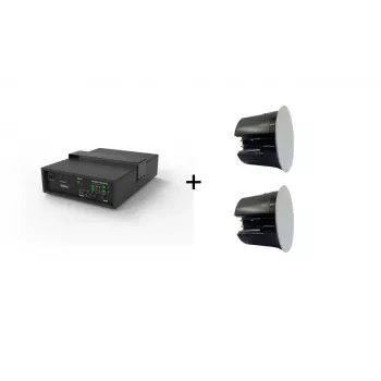 Vivolink Audiopack Subwoofer 6.5 40W + 2 x premium griestu skaļruņi (Limited Bundle Pack Offer) Melns Vadu 110 W