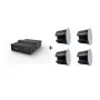 Vivolink Audiopack zemfrekvences skaļrunis 6,5 inch + 4 premium 40 W griestu skaļruņi (Ierobežots komplekta piedāvājums) Melns Vadu 110 W