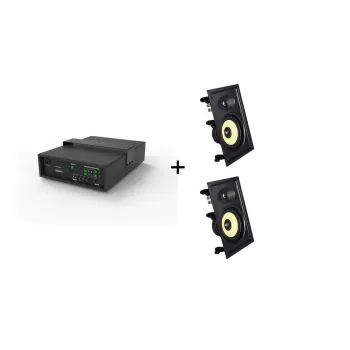 Vivolink Audiopack zemfrekvences skaļrunis + 2 premium klases iestrādājamie skaļruņi (ierobežota komplekta piedāvājums) melns, vadu, 110 W