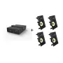 Vivolink Audiopack Subwoofer + 4 x premium in-wall speakers - (Limited Bundle Pack Offer) Melns Wired 110 W