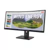 Lenovo ThinkVision T34WD-40 monitors, 86,4 cm (34 collas), 3440 x 1440 pikseļi, Wide Quad HD, LED, 6 ms, melns