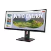 Lenovo ThinkVision T34WD-40 monitors, 86,4 cm (34 collas), 3440 x 1440 pikseļi, Wide Quad HD, LED, 6 ms, melns