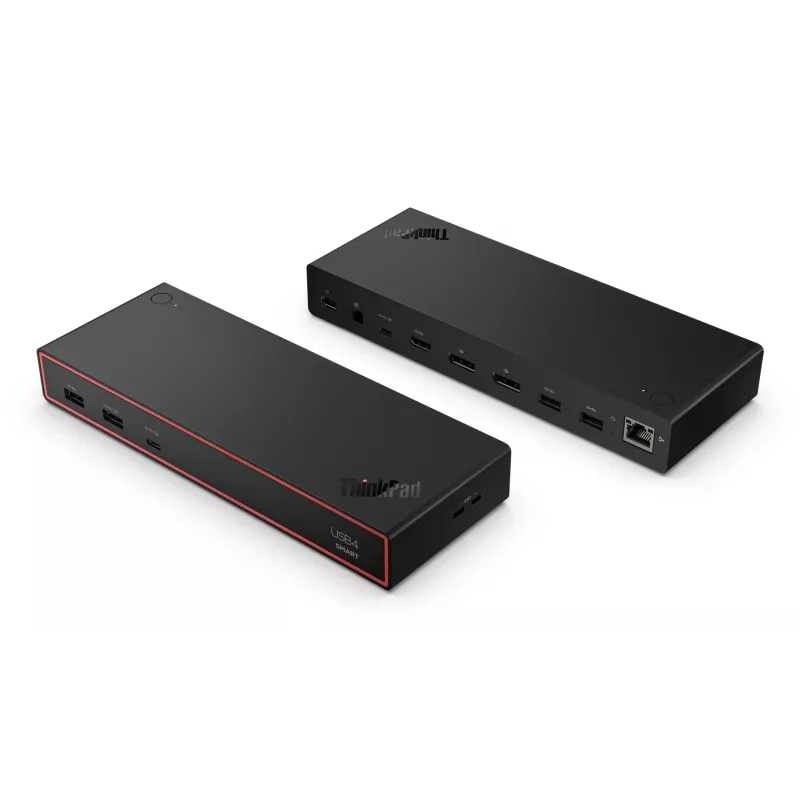 Lenovo ThinkPad USB4 Smart Dock 5500 ar 135W barošanas adapteri, vadu, melns