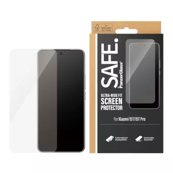 PanzerGlass SAFE. by ® Ekrāna aizsargs Xiaomi 15T | 15T Pro | Īpaši platais piegulums
