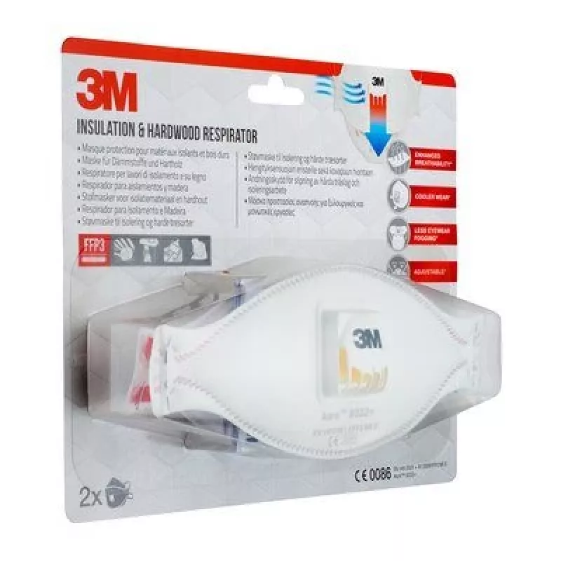 3M 9332C2 vairākkārt lietojams respirators FFP3 Pusmaskas respirators Gaisattīrīšanas respirators
