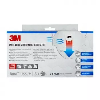 3M 9332PRO5 atkārtoti lietojams respirators FFP3 pusmaskas respirators Gaisu attīrošs respirators