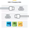 StarTech.com 1m (3,3 pēdas) balts USB-C uzlādes kabelis, 2 gab. iepakojumā, USB C kabelis, USB 2.0 Type-C klēpjdatora lādētāja vads, 60W 3A Power Delivery, TPE apvalks, USB-C datu pārraides kabelis, M/M