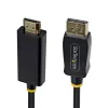 StarTech.com 2 m DisplayPort–HDMI adaptera kabelis ar satverošiem savienotājiem, 4K 60 Hz, HDR, vienvirziena DP–HDMI video pārveidotājs, DP galddators–HDMI monitors