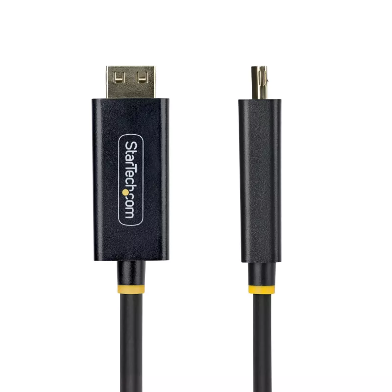 StarTech.com 2 m DisplayPort–HDMI adaptera kabelis ar satverošiem savienotājiem, 4K 60 Hz, HDR, vienvirziena DP–HDMI video pārveidotājs, DP galddators–HDMI monitors
