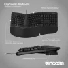 Incase Designed by Microsoft Ergonomic tastatūra Birojam USB QWERTY Angļu Melna