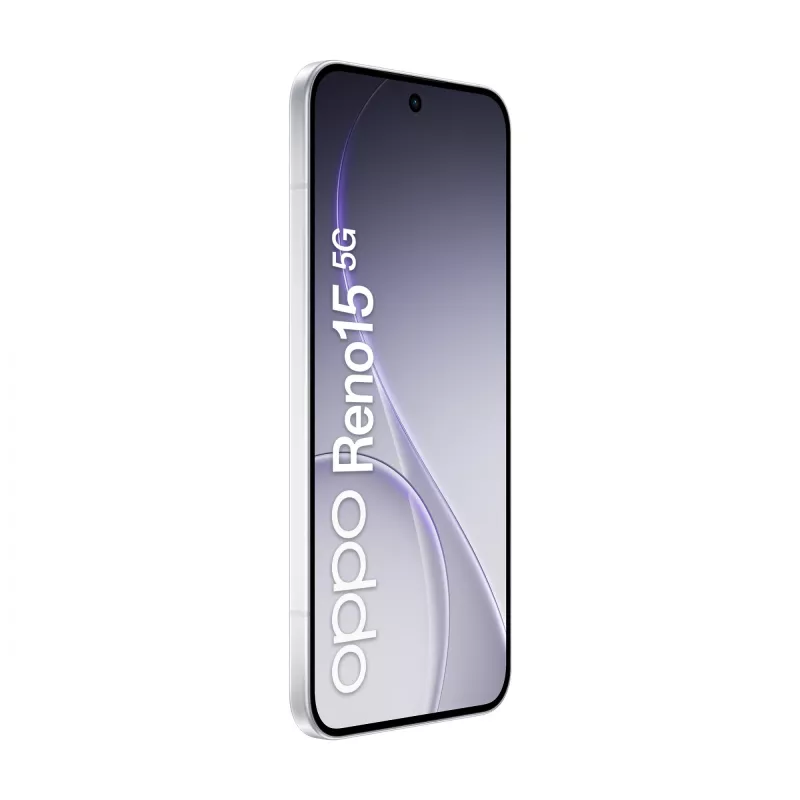 OPPO Reno15 5G 16,7 cm (6,59 collas) Dual SIM Android 16.0 USB Type-C 8 GB 512 GB 6500 mAh Balts
