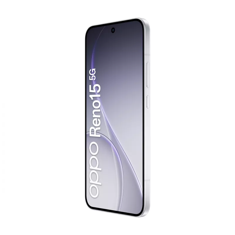 OPPO Reno15 5G 16,7 cm (6,59 collas) Dual SIM Android 16.0 USB Type-C 8 GB 512 GB 6500 mAh Balts