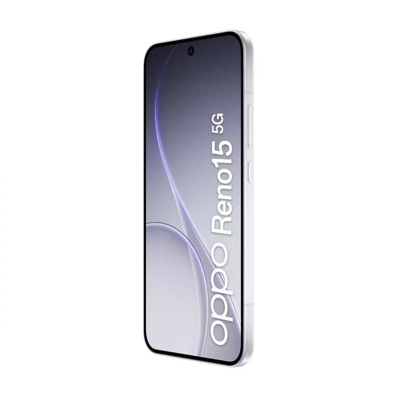 OPPO Reno15 5G 16,7 cm (6,59 collas) Dual SIM Android 16.0 USB Type-C 8 GB 512 GB 6500 mAh Balts