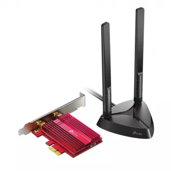 TP-Link AX3000 Wi-Fi 6 Bluetooth 5.0 PCIe adapteris, iekšējs, bezvadu, PCI Express, WLAN / Bluetooth, 2402 Mbit/s, melns, sarkans