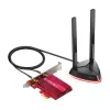 TP-Link AX3000 Wi-Fi 6 Bluetooth 5.0 PCIe adapteris, iekšējs, bezvadu, PCI Express, WLAN / Bluetooth, 2402 Mbit/s, melns, sarkans