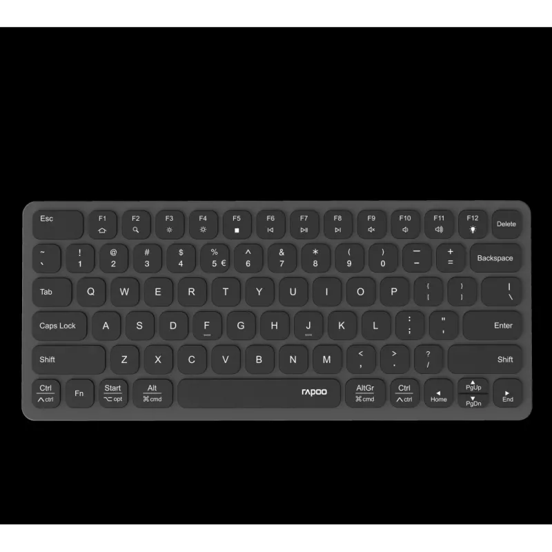 Rapoo UCK-6001 īpaši plāna klaviatūra ar 8-in-1 USB-C daudzportu adapteri, QWERTZ
