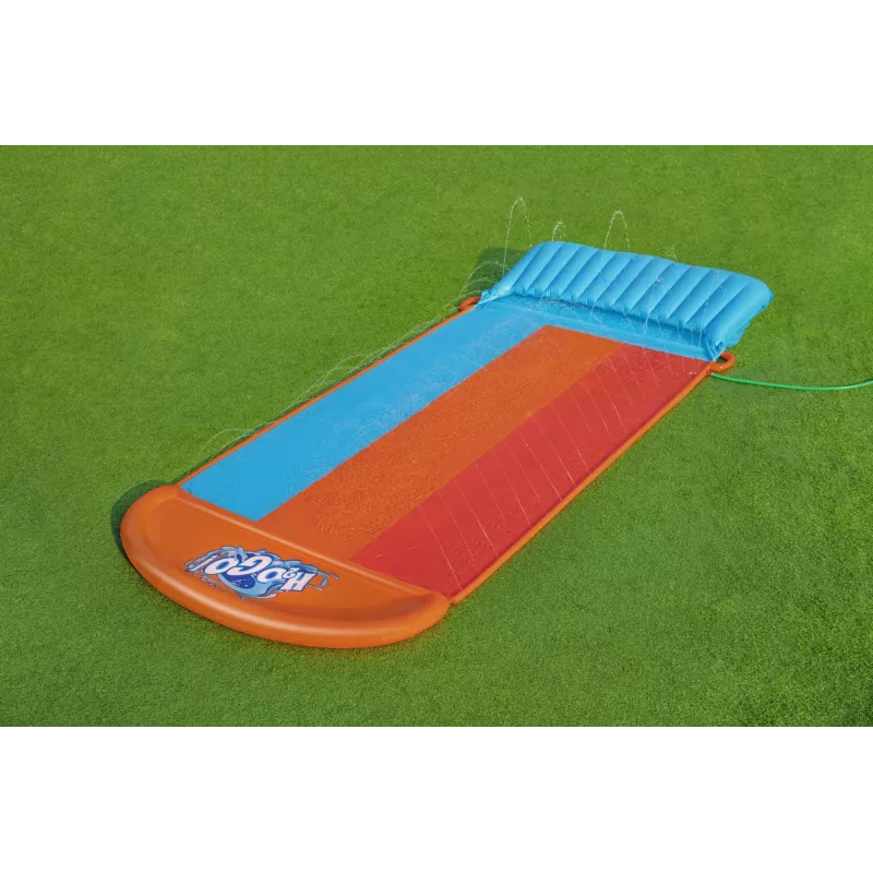 Bestway H2OGO! trīskāršs ūdens slidkalniņš ar Tsunami Splash rampu 4,88 m