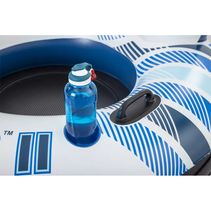 Bestway Hydro-Force Rapid Rider II dubultā upes caurule, daudzkrāsaina, peldoša caurule, raksts, zēnam/meitenei, 180 kg, 2 personām