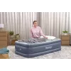 Bestway Tritech piepūšamais matracis, divguļamā gulta ar iebūvētu maiņstrāvas sūkni un pretmikrobu pārklājumu 1,91 m x 97 cm x 51 cm