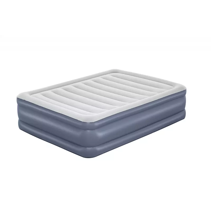 Bestway Tritech piepūšamais matracis Queen ar iebūvētu maiņstrāvas sūkni un pretmikrobu pārklājumu 2,03 m x 1,52 m x 51 cm