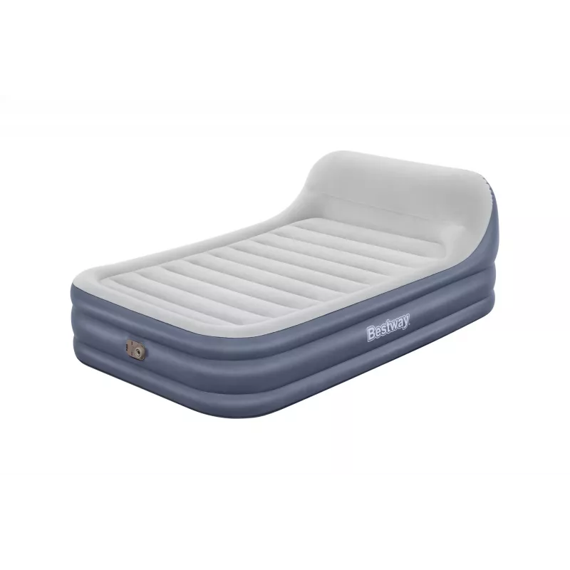 Bestway Tritech SleekFlow galvgaļa piepūšamais matracis Queen ar iebūvētu maiņstrāvas sūkni un pretmikrobu pārklājumu 2,26 m x 1,52 m x 84 cm