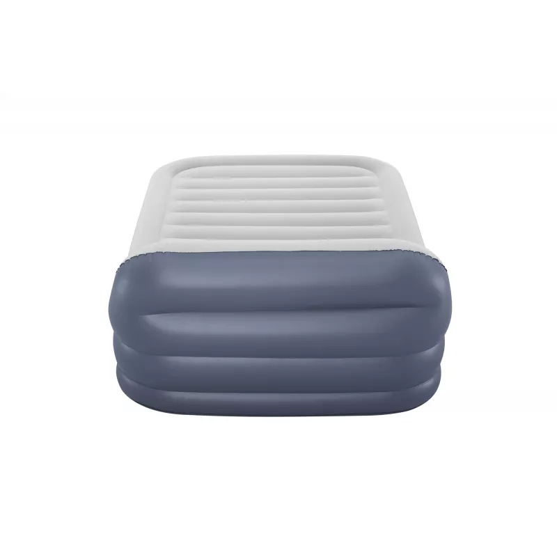 Bestway Tritech SleekFlow galvgaļa piepūšamais matracis Queen ar iebūvētu maiņstrāvas sūkni un pretmikrobu pārklājumu 2,26 m x 1,52 m x 84 cm