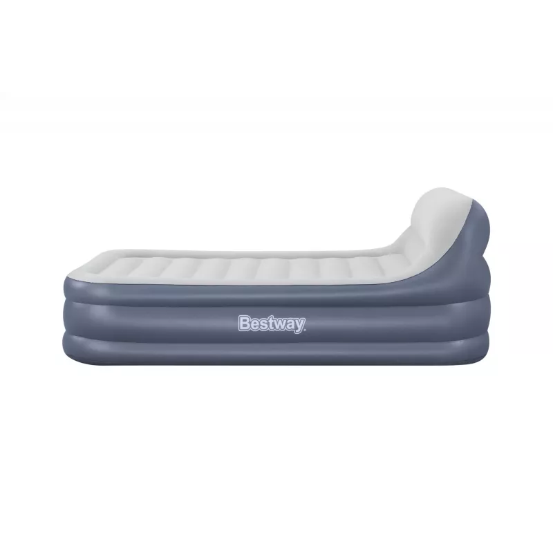 Bestway Tritech SleekFlow galvgaļa piepūšamais matracis Queen ar iebūvētu maiņstrāvas sūkni un pretmikrobu pārklājumu 2,26 m x 1,52 m x 84 cm