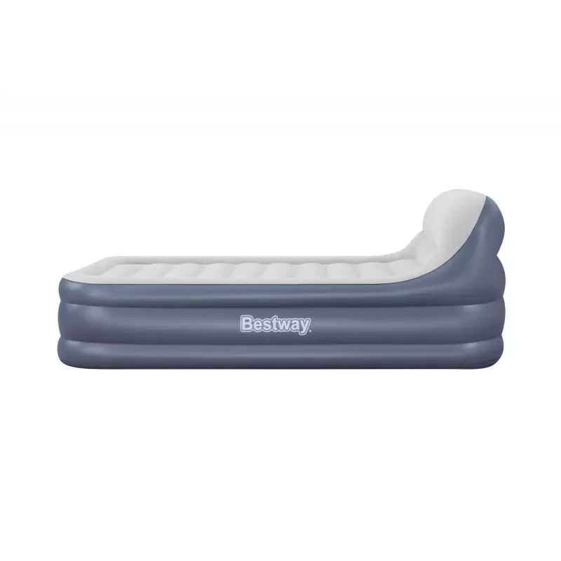 Bestway Tritech SleekFlow galvgaļa piepūšamais matracis Queen ar iebūvētu maiņstrāvas sūkni un pretmikrobu pārklājumu 2,26 m x 1,52 m x 84 cm