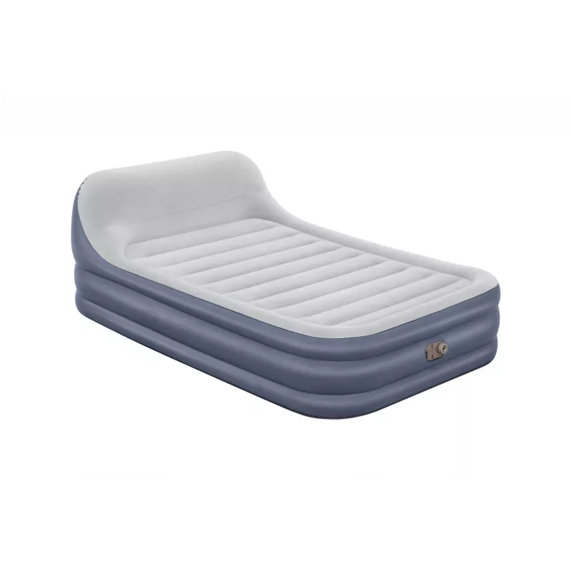 Bestway Tritech SleekFlow galvgaļa piepūšamais matracis Queen ar iebūvētu maiņstrāvas sūkni un pretmikrobu pārklājumu 2,26 m x 1,52 m x 84 cm