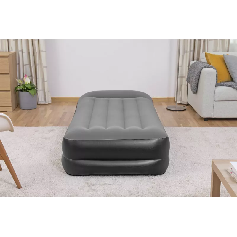 Bestway Tritech piepūšamais matracis, vienvietīgs, ar iebūvētu maiņstrāvas sūkni un antimikrobu pārklājumu, 1,91 m x 97 cm x 46 cm