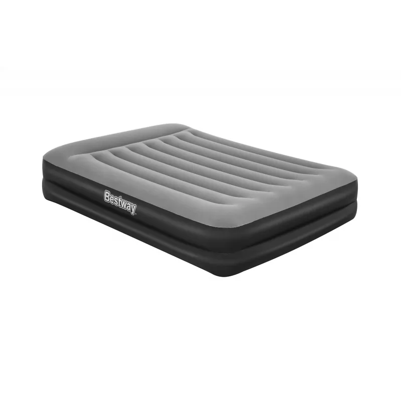 Bestway Tritech piepūšamais matracis Queen ar iebūvētu maiņstrāvas sūkni un pretmikrobu pārklājumu 2,03 m x 1,52 m x 46 cm